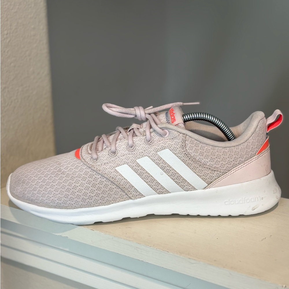 Adidas Womens QT Racer 2.0 GX5666 Pink Running Shoes Sneakers Size 11 - Picture 6 of 10